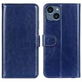 Funda con Cierre Magnético para iPhone 15 Plus - Estilo Cartera - Azul