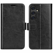 Funda con Cierre Magnético para Samsung Galaxy S25 - Estilo Cartera - Negro