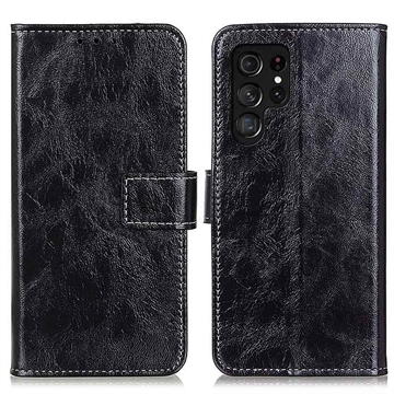 Funda de cartera con cierre magnético para Samsung Galaxy S25 Ultra