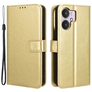 Funda con Cierre Magnético para Xiaomi Redmi 13C 5G/Poco M6 - Estilo Cartera - Dorado