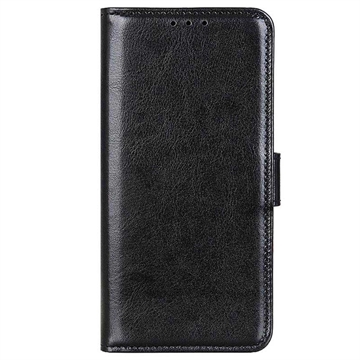 Funda con Cierre Magnético para iPhone 15 - Estilo Cartera - Negro