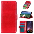 Funda con Cierre Magnético para iPhone 15 Pro Max - Estilo Cartera - Rojo