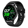 Watch3 pro 1.3" AMOLED Smart Watch con carcasa metálica Bluetooth Llamada Mujeres Pulsera de salud con monitorización del ritmo cardíaco - Negro