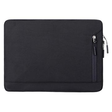 Elegante funda Oxford impermeable para portátil con bolsillo lateral - 15.6" - Negro