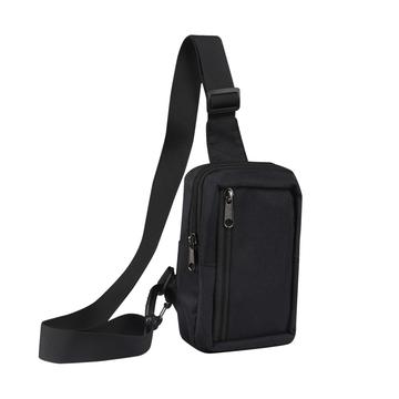 Bolsa de nylon resistente al agua para el pecho y el hombro - Para teléfonos de 6.5" - 7.2" - Negro