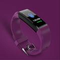 Fitness Tracker 115 Plus resistente al agua - Contador de pasos, frecuencia cardiaca - Morado