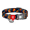 Waudog Collar de perro de nylon con código QR - Talla S - Naranjas