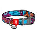 Waudog Collar de perro de nylon con código QR - Talla S - Verano