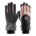 Guantes de invierno con pantalla táctil - Mujer - Rosa / Gris