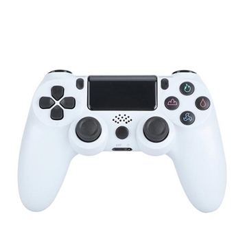 Mando de juegos inalámbrico Gamepad para PS4 Joystick con altavoz y conector para auriculares estéreo - Blanco