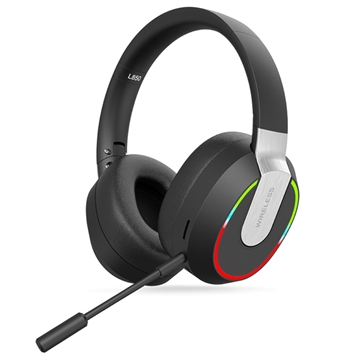 Auriculares Inalámbricos para Juegos L850 con Luz RGB (Embalaje abierta - Bulk Satisfactorio) - Negro