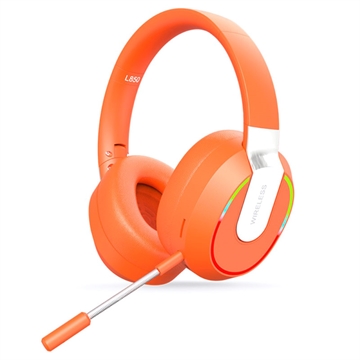 Auriculares Inalámbricos para Juegos L850 con Luz RGB - Naranja