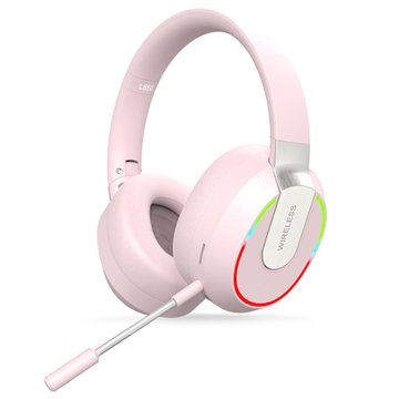 Auriculares Inalámbricos para Juegos L850 con Luz RGB - Rosa