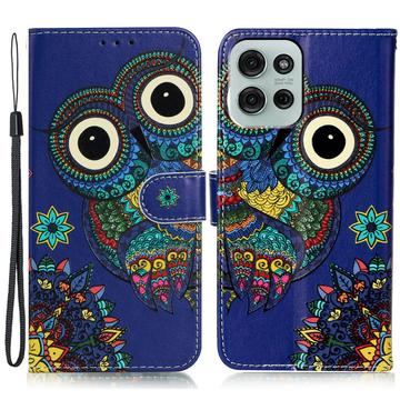 Funda Serie Wonder para Motorola Moto G75 - Estilo Cartera - Búho