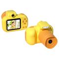 Mini cámara digital infantil X18 - Grabación de vídeo HD, 32GB - Amarillo