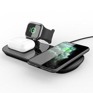 XDL-WA06 Estación de carga inalámbrica 3 en 1 para iPhone + iWatch + AirPods