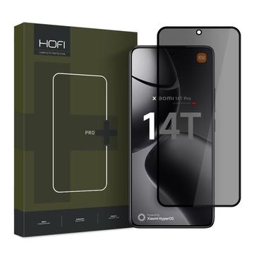 Protector de Pantalla de Cristal Templado Hofi Anti Spy Pro+ Privacy para Xiaomi 14T/14T Pro - Borde Negro