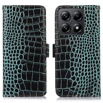 Funda Crocodile con RFID para Xiaomi 14T Pro - Estilo Cartera