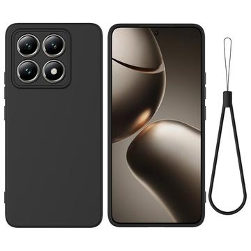 Funda de Silicona Líquida para Xiaomi 14T Pro - Negro