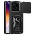 Funda Híbrida con Anillo Giratorio y Protector de Cámara para Xiaomi 14T Pro