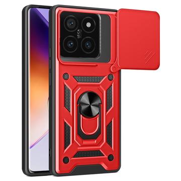 Funda Híbrida con Anillo Giratorio y Protector de Cámara para Xiaomi 14T Pro