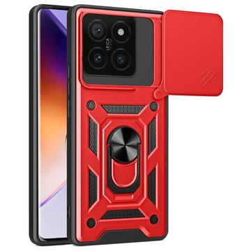 Funda Híbrida con Anillo Giratorio y Protector de Cámara para Xiaomi 14T