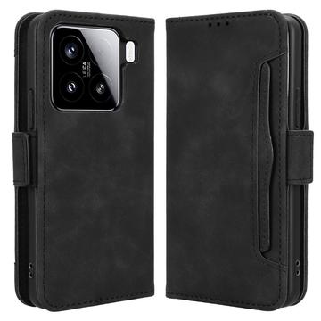 Funda Estilo Cartera Cardholder Serie para Xiaomi 15 Pro - Negro