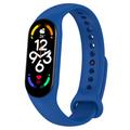 Xiaomi Mi Band 5/6/7 Banda de silicona mate - Azul