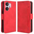 Funda Estilo Cartera Cardholder Serie para Xiaomi Poco M6/Redmi 13R - Rojo