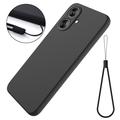 Funda de Silicona Líquida para Xiaomi Poco M6/Redmi 13R - Negro