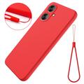 Funda de Silicona Líquida para Xiaomi Poco M6/Redmi 13R - Rojo