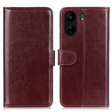 Funda con Cierre Magnético para Xiaomi Poco C65/Redmi 13C - Estilo Cartera - Marrón