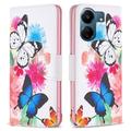 Funda Cartera Wonder Series para Xiaomi Poco C65/Redmi 13C - Mariposas