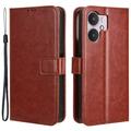 Funda con Cierre Magnético para Xiaomi Redmi 13C 5G/Poco M6 - Estilo Cartera - Marrón