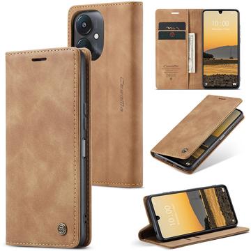 Funda Caseme Serie 013 para Xiaomi Redmi 13C 5G/Poco C65 - Estilo Cartera - Marrón