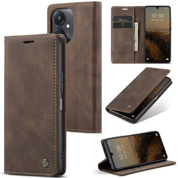 Funda Caseme Serie 013 para Xiaomi Redmi 13C 5G/Poco C65 - Estilo Cartera - Café