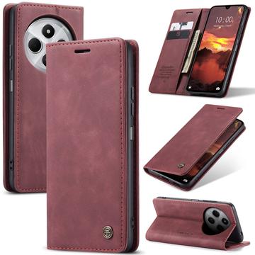 Funda Caseme Serie 013 para Xiaomi Redmi 14C - Estilo Cartera - Vino Tinto