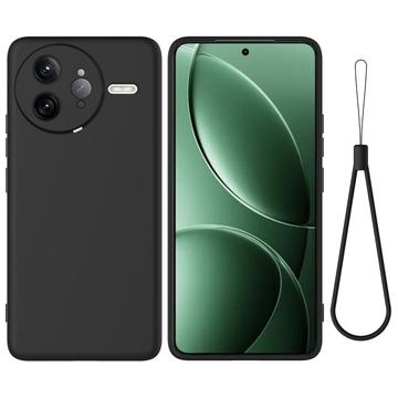 Xiaomi Redmi K80 Pro Funda de silicona líquida con correa de mano