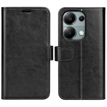 Funda con Cierre Magnético para Xiaomi Redmi Note 13 Pro 4G/Poco M6 Pro - Estilo Cartera - Negro