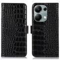 Funda Crocodile con RFID para Xiaomi Redmi Note 13 Pro 4G/Poco M6 Pro - Estilo Cartera