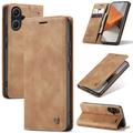 Funda Caseme Serie 013 para Xiaomi Redmi Note 13 Pro+ - Estilo Cartera - Marrón