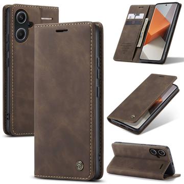 Funda Caseme Serie 013 para Xiaomi Redmi Note 13 Pro+ - Estilo Cartera - Café