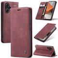 Funda Caseme Serie 013 para Xiaomi Redmi Note 13 Pro+ - Estilo Cartera - Vino Tinto