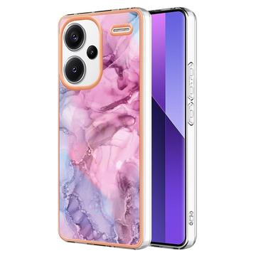 Funda TPU Marble Pattern Electrochapada IMD para Xiaomi Redmi Note 13 Pro+