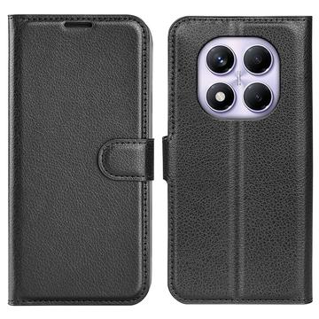 Funda de cartera con cierre magnético para Xiaomi Redmi Note 14 Pro 4G - Negro