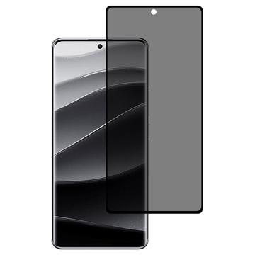 Protector de Pantalla de Cobertura Completa Privacy para Xiaomi Redmi Note 14 Pro+ - Borde Negro