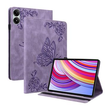 Funda Folio Serie Butterfly para Xiaomi Redmi Pad Pro/Poco Pad - Violeta