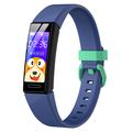 Y99C Reloj inteligente para niños de 0,96 pulgadas, pulsera deportiva impermeable IP68, reloj de salud multifuncional con contador de pasos, monitor de sueño y frecuencia cardiaca - Azul