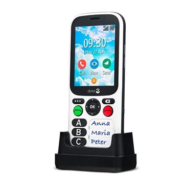 Doro 780X - 4G, Bluetooth, 1600mAh - Negro / Blanco