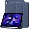 Funda tipo folio triple Tech-Protect SmartCase Pen para iPad Air 2020/2022/2024 - Azul oscuro